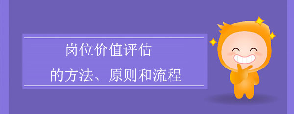 崗位價(jià)值評(píng)估方法、原則和流程